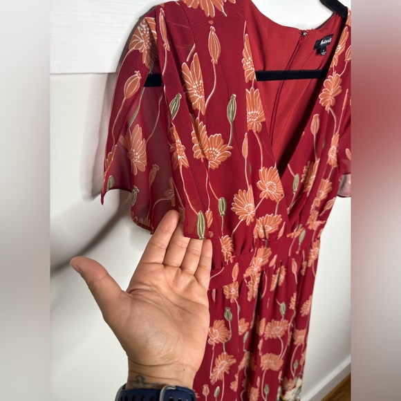 Madewell Red Floral Maxi Dress - Picture 6 of 13